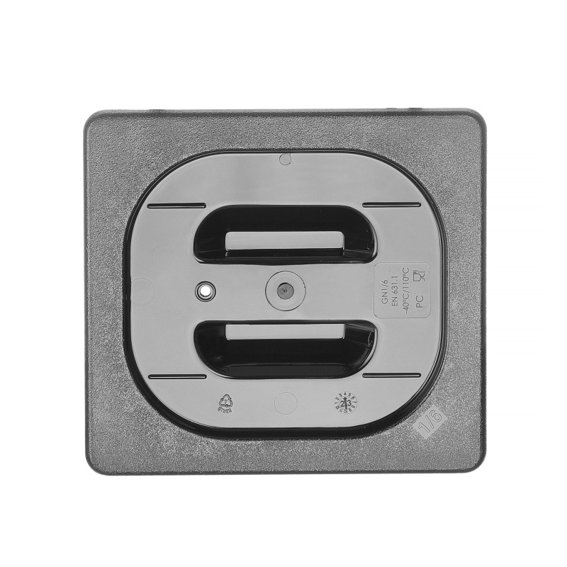 Kaas GN 1/1 konteinerile COOL, HENDI, COOL, GN 1/6, Must, 176x162mm