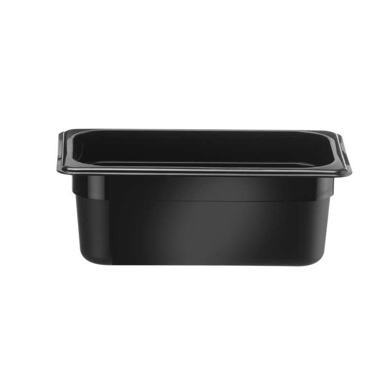 GN 1/4 konteiner, HENDI, Kitchen Line, GN 1/4, 2,4L, Must, 265x160x(H)100mm