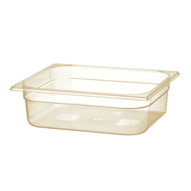 Grilamiidist toiduanum GN 1/2 kõrgete temperatuuride jaoks, HENDI, GN 1/2, 6,1L, Läbipaistev, 325x265x(H)100mm