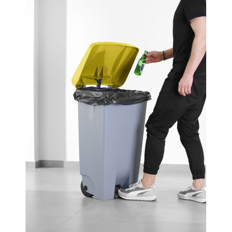 Prügikonteineri kaas, kollane