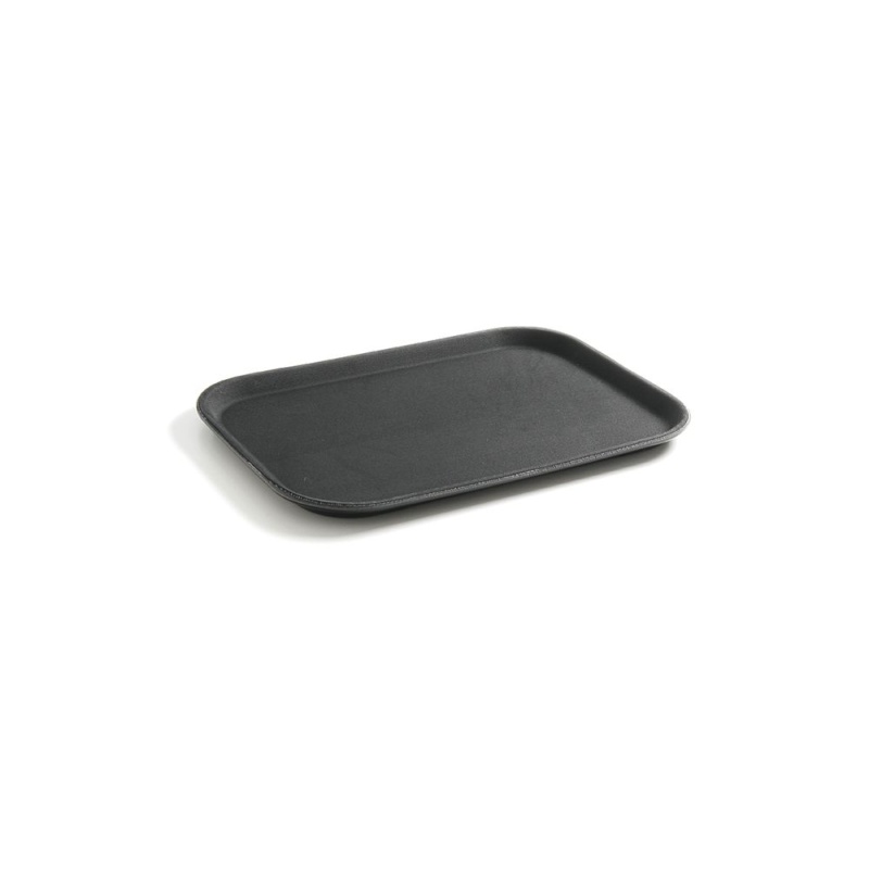 Serving tray, rectangular, non-slip, black, HENDI, GN 1/1, 530x325mm