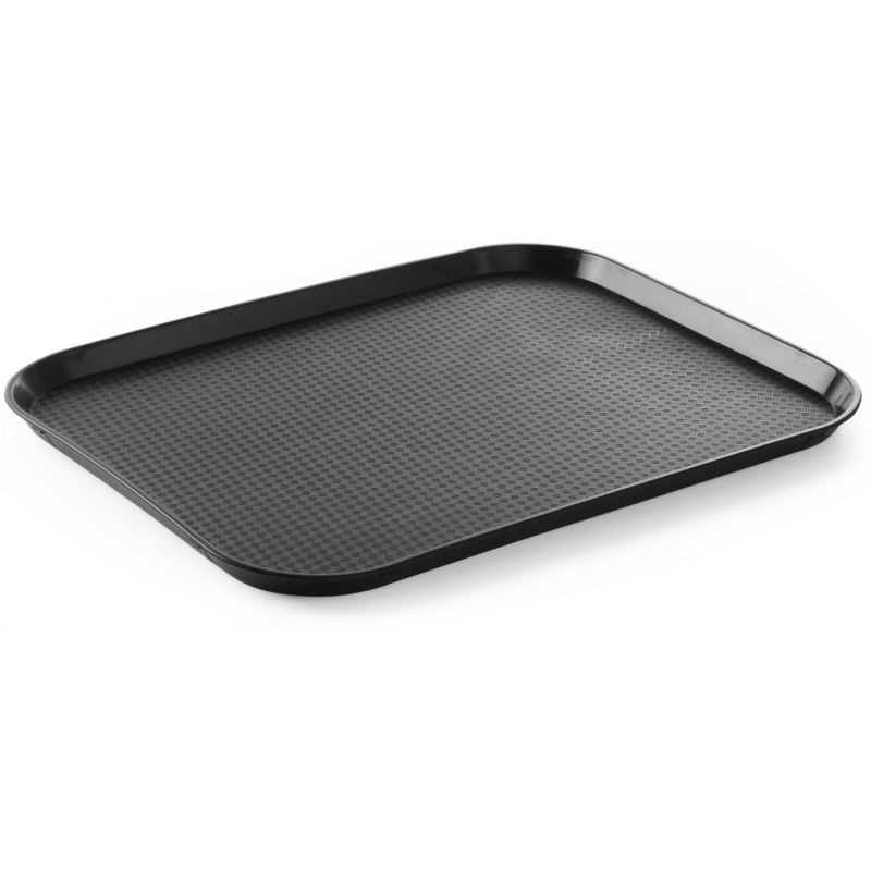 Polypropylene fast food tray, large, HENDI, Black, 350x450x(H)20mm