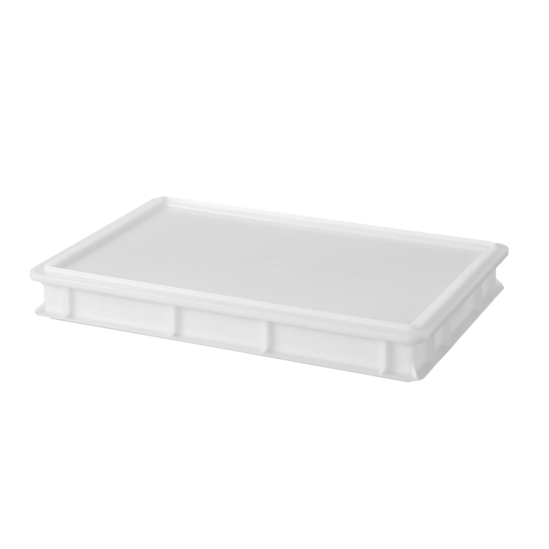 Pitsataigna säilituskast 600x400, AmerBox, Profi Line, Valge, 600x400x(H)70mm, Ristkülikukujuline