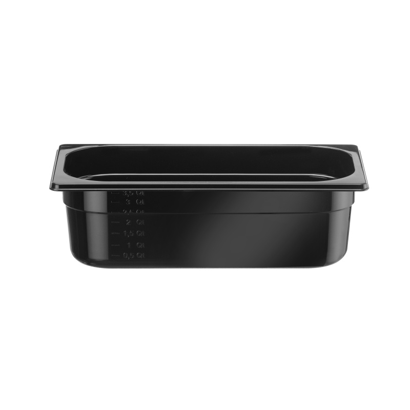 GN 1/3 konteiner COOL, HENDI, COOL, GN 1/3, 3,8L, Must, 325x176x(H)100mm
