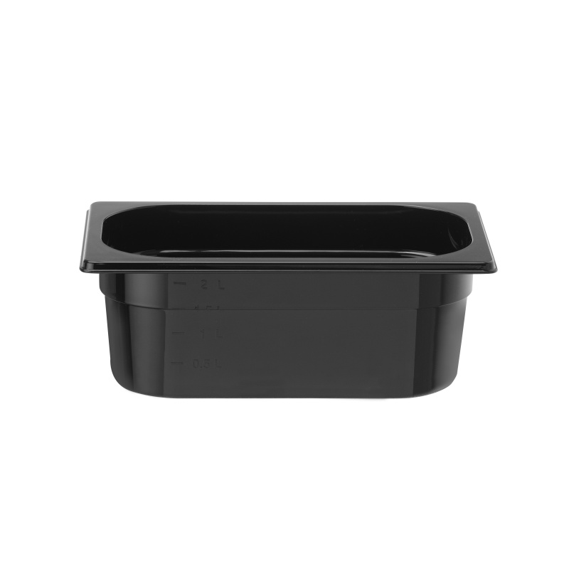 GN 1/4 konteiner COOL, HENDI, COOL, GN 1/4, 2,6L, Must, 265x163x(H)100mm