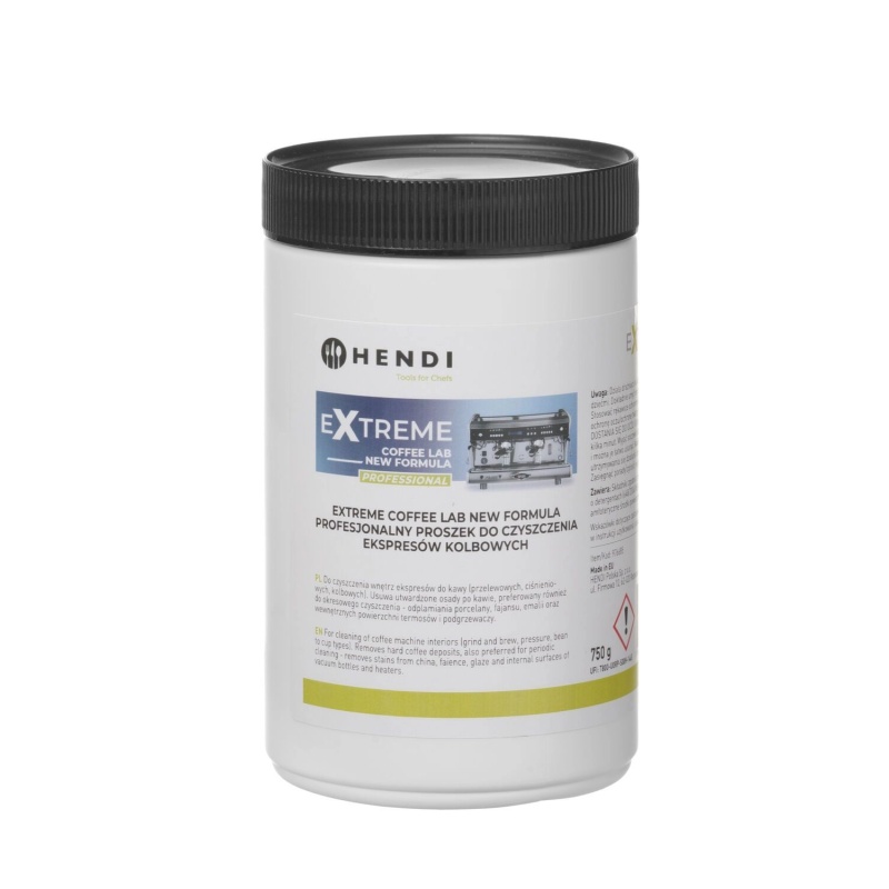 Extreme Coffee Lab NEW FORMULA, a professional cleaning powder for bean to cup coffee machines., HENDI, 0,75 kg