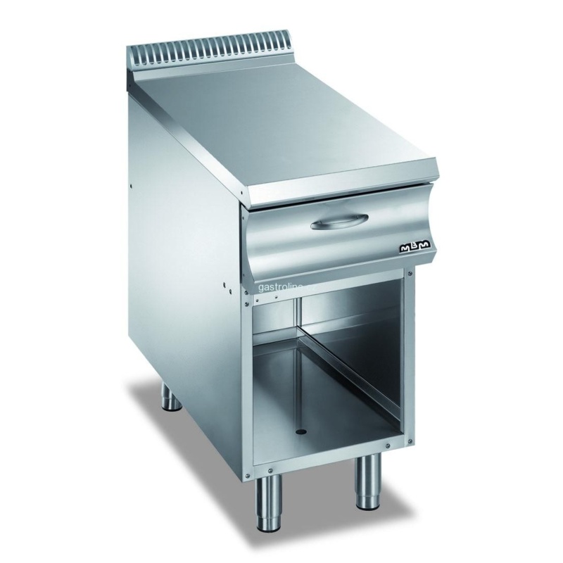 Neutraalne töölaud sahtli ja avatud alusega, MBM Domina 700, 400x700x(H)850mm