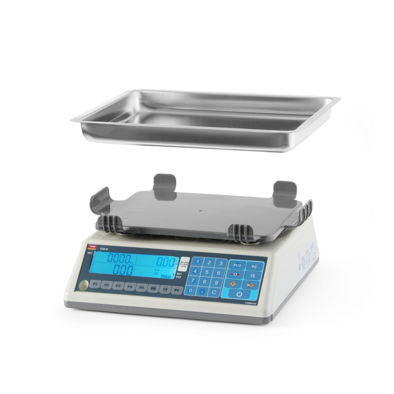 LCD-ekraaniga kaal pöördvarrel, taadeldud (EGE seeria), 30 kg, TEM, 355x330x(H)155mm
