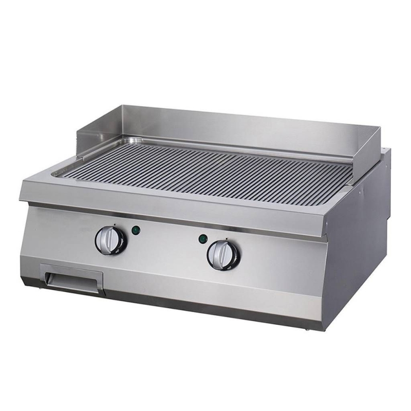 Maxima 700 Electric Grill Double Grooved 80x70 - Chrome