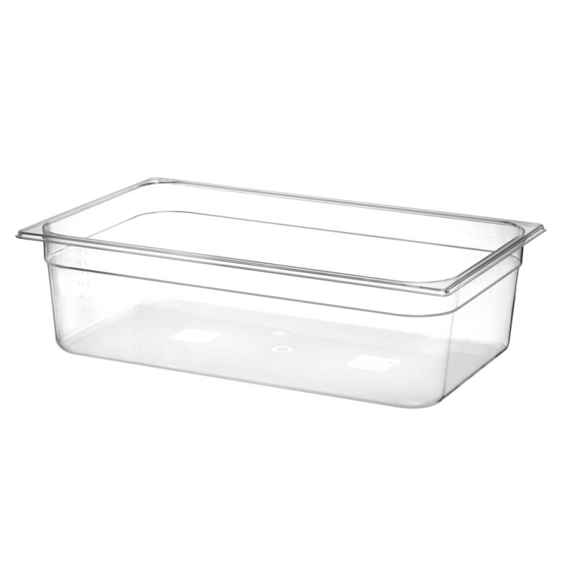 Container GN 1/1 polycarbonate, HENDI, Profi Line, GN 1/1, 21L, Transparent, 530x325x(H)150mm