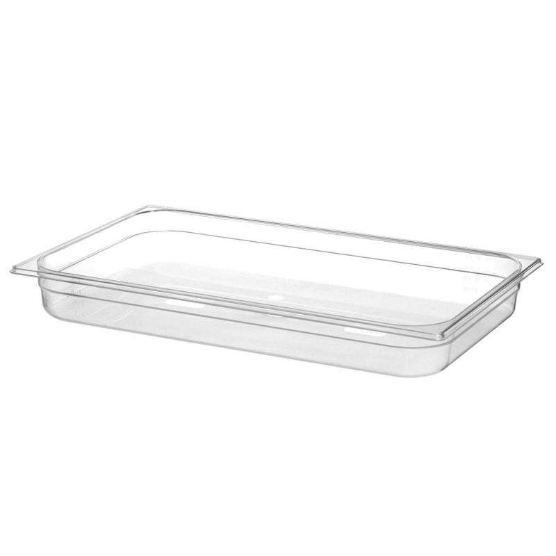 Container GN 1/1 polycarbonate, HENDI, Profi Line, GN 1/1, 9L, Transparent, 530x325x(H)65mm