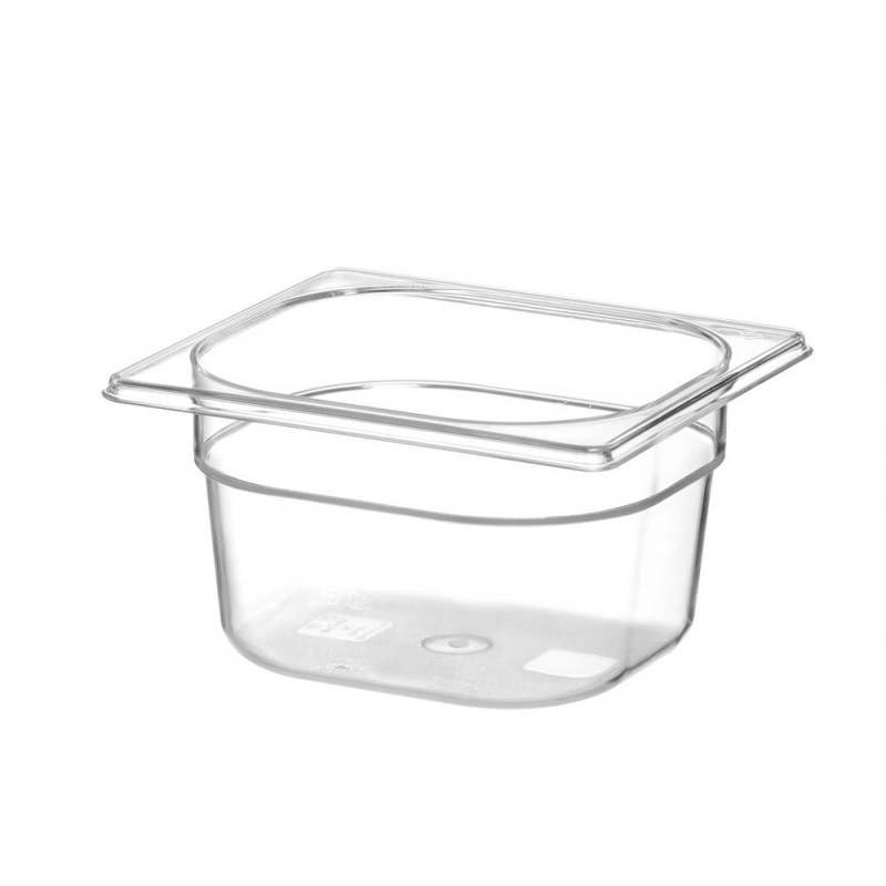 Container GN 1/6 polycarbonate, HENDI, Profi Line, GN 1/6, 1,6L, Transparent, 176x162x(H)100mm