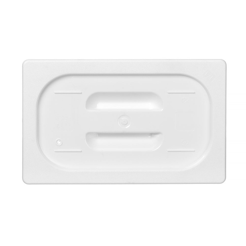 Lid for GN containers white polycarbonate, HENDI, GN 1/4, White, 265x162mm