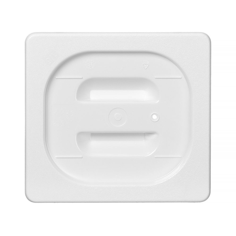 Lid for GN containers white polycarbonate, HENDI, GN 1/6, White, 176x162mm