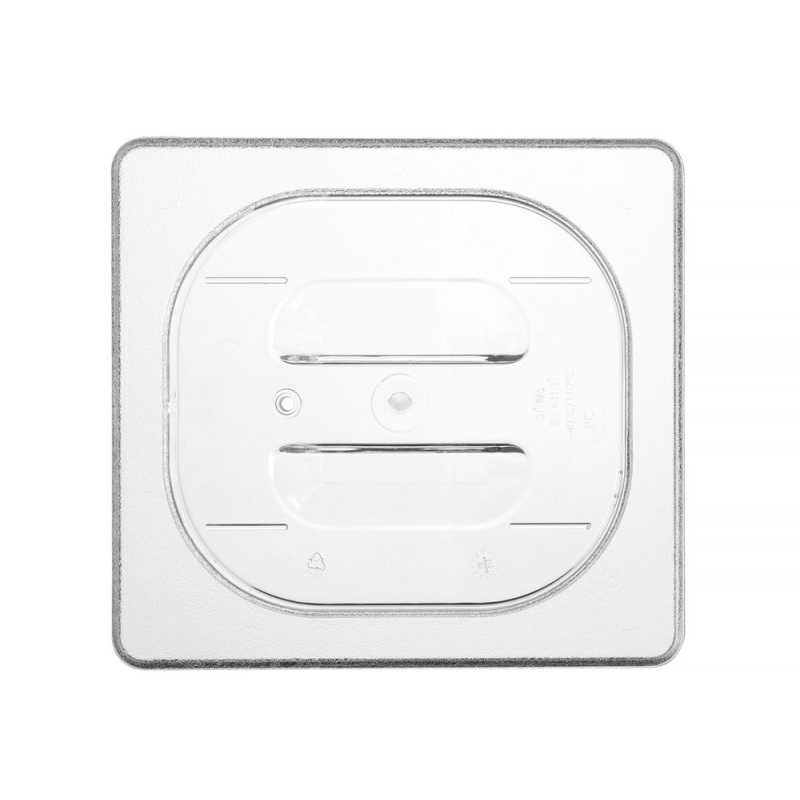 Lid for GN containers, HENDI, GN 1/6, Transparent, 176x162mm
