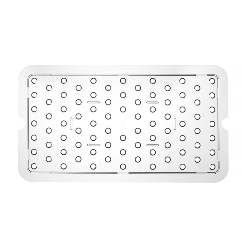 Perforated drip shelf for GN containers polycarbonate, HENDI, Profi Line, GN 1/1, Transparent, 467x263mm