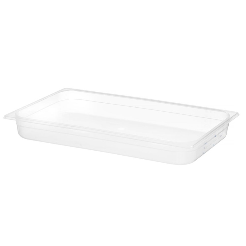 Гастроёмкость GN 1/1 HACCP, HENDI, GN 1/1, 9л, прозрачный, 530x325x(H)65мм