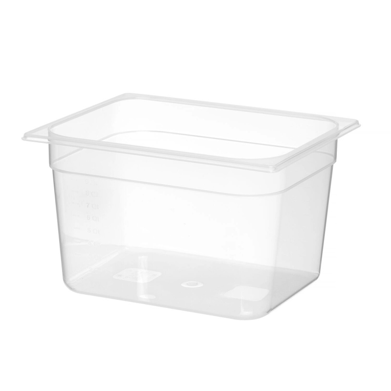 Container GN 1/2 polypropylene, HENDI, Profi Line, GN 1/2, 12,5L, Transparent, 325x265x(H)200mm