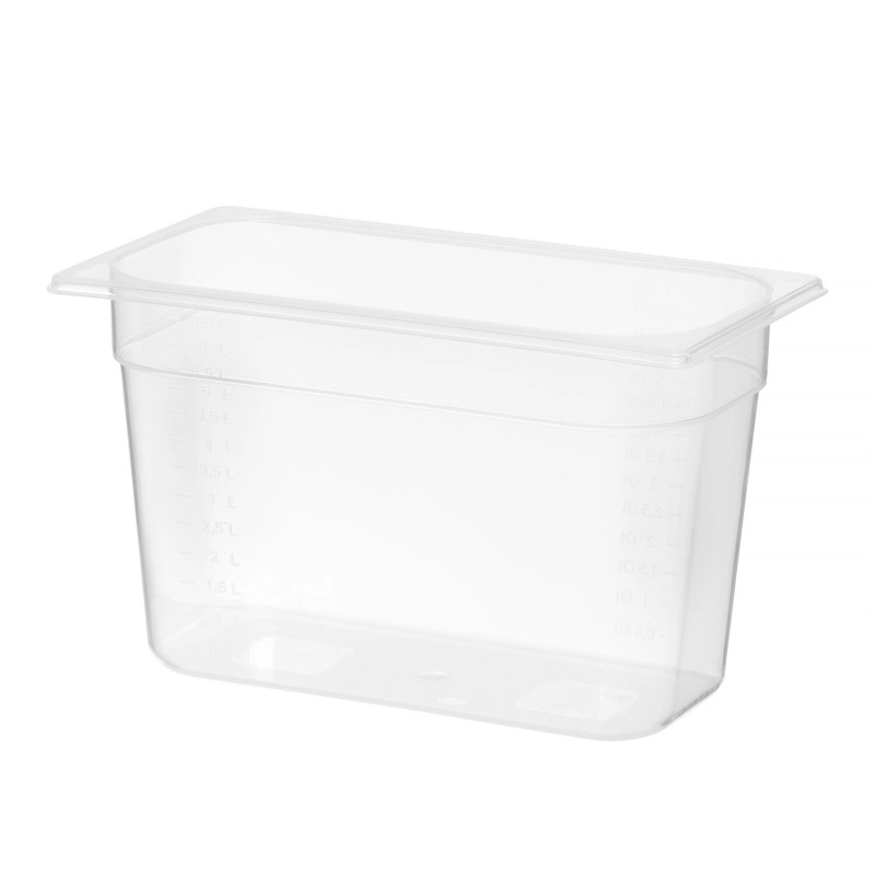 Container GN 1/3 polypropylene, HENDI, Profi Line, GN 1/3, 7,8L, Transparent, 325x176x(H)200mm