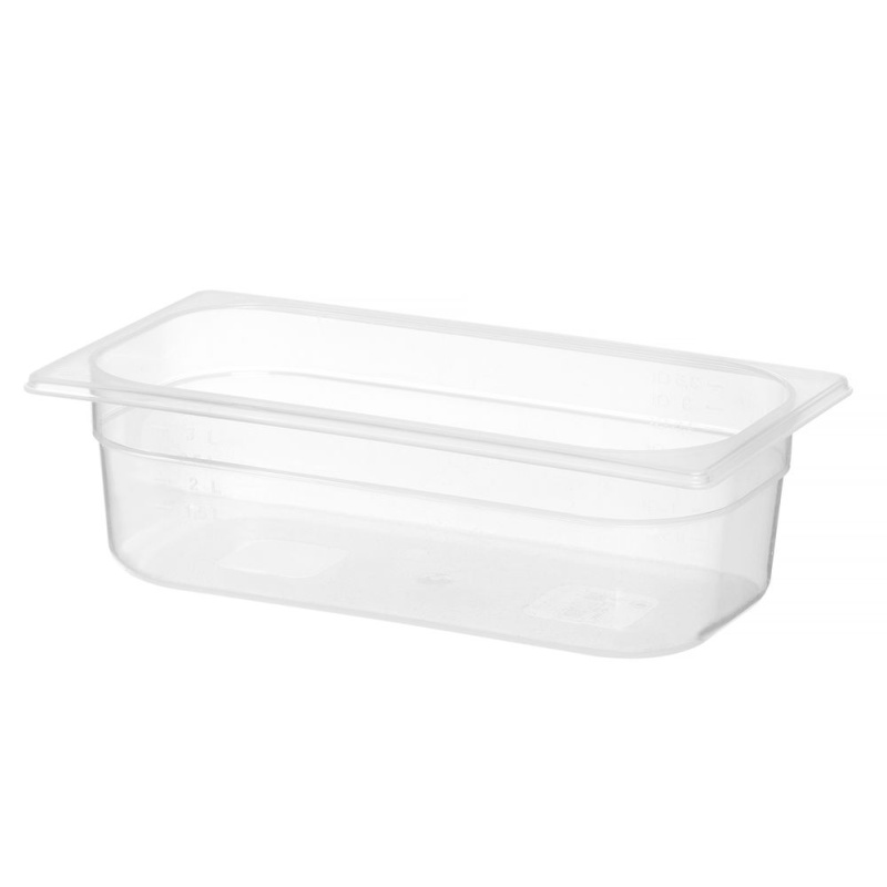 Container GN 1/3 polypropylene, HENDI, Profi Line, GN 1/3, 4L, Transparent, 325x176x(H)100mm