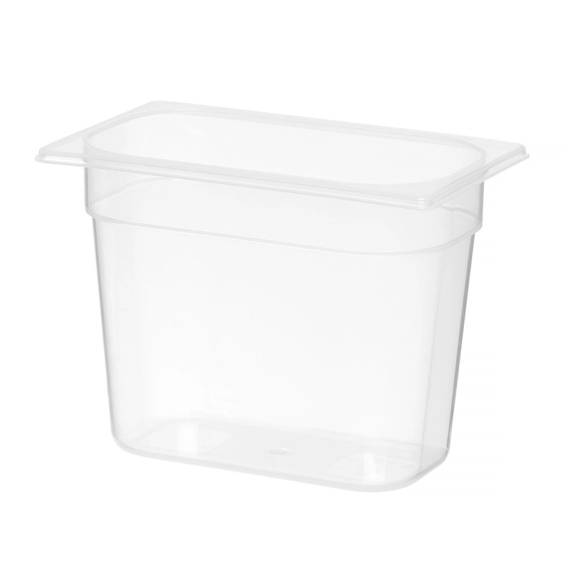 Container GN 1/4 polypropylene, HENDI, Profi Line, GN 1/4, 5,5L, Transparent, 265x162x(H)200mm