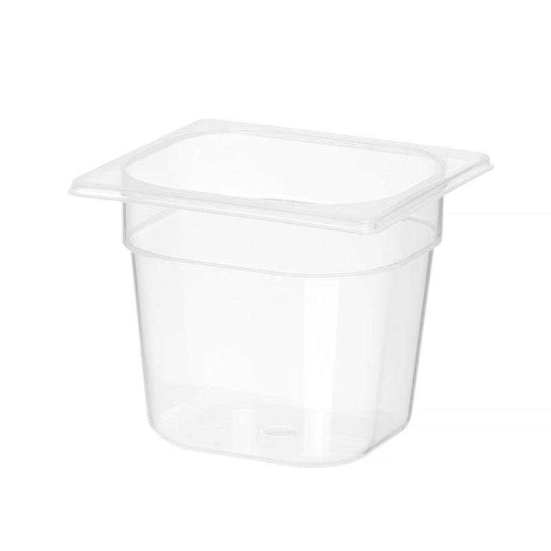 Container GN 1/6 polypropylene, HENDI, Profi Line, GN 1/6, 2,4L, Transparent, 176x162x(H)150mm