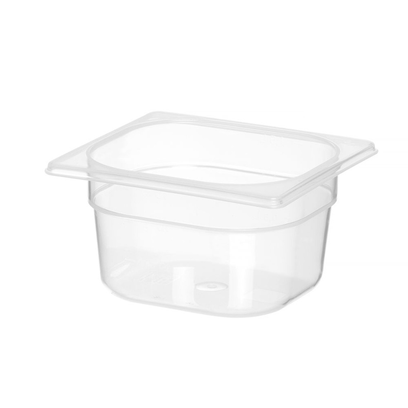 Container GN 1/6 polypropylene, HENDI, Profi Line, GN 1/6, 1,6L, Transparent, 176x162x(H)100mm