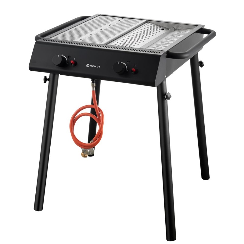 Xantos Black Газовый гриль, HENDI, черный, 9,5kW, 770x710x(H)870мм