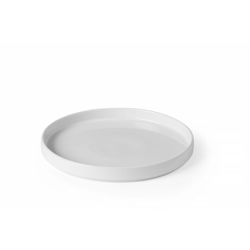 Plate with high rim Oslo, HENDI, White, ⌀240x(H)26mm