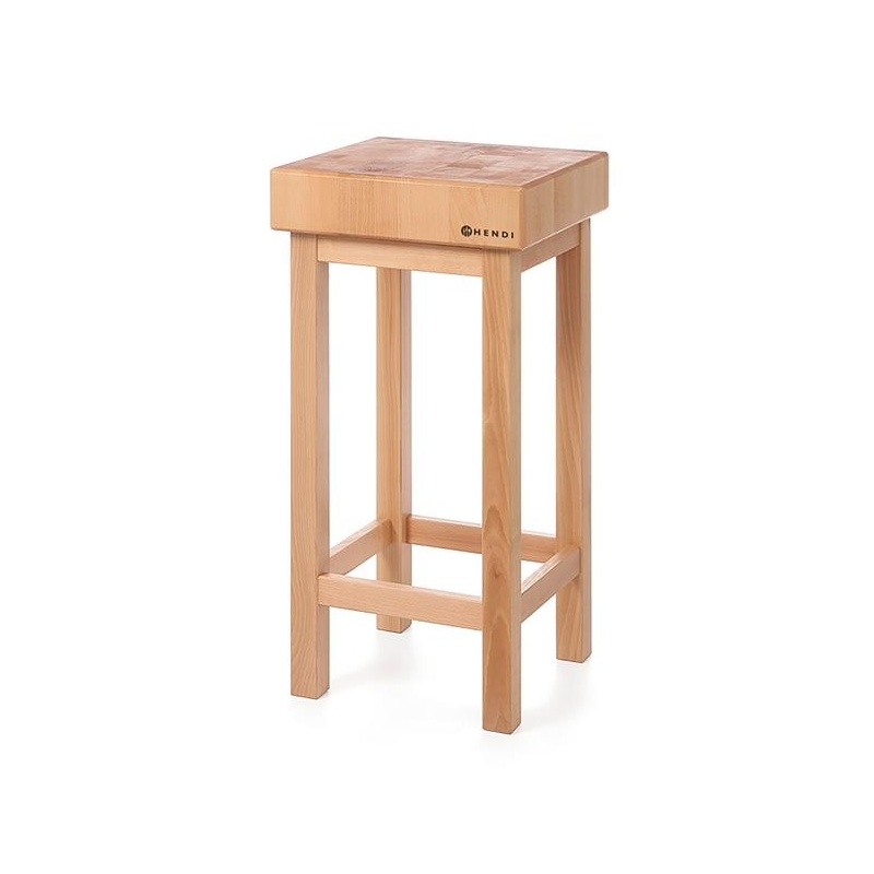 Блок разделочный деревянный с подставкой, HENDI, 400x400x(H)150мм