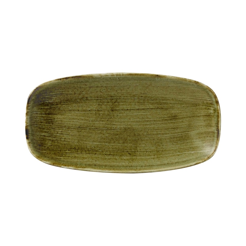 Stonecast Plume Greeni piklik taldrik, 298x153mm