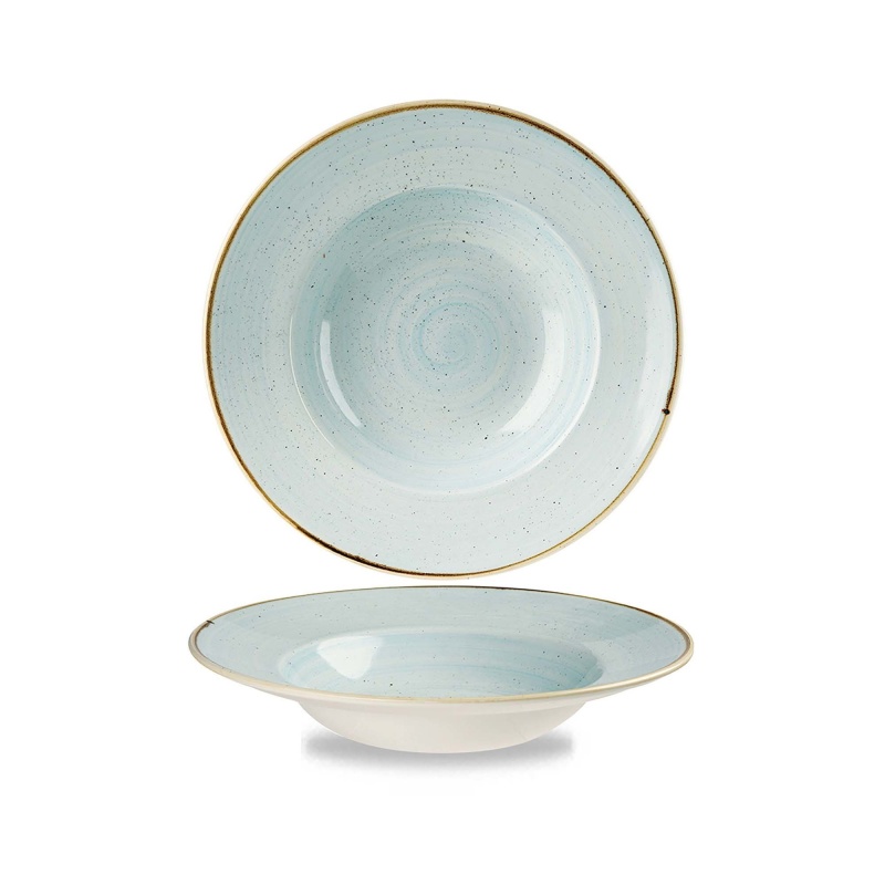 Stonecast Duck Egg Profile wide rim bowl, 280mm