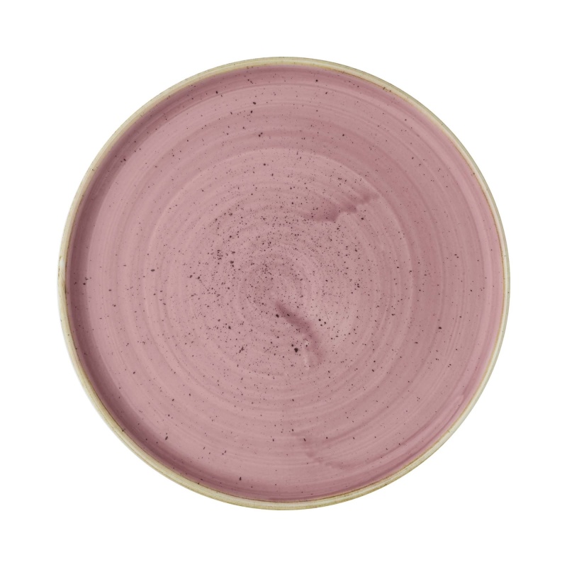 Stonecast Petal Pink walled plate, 210mm