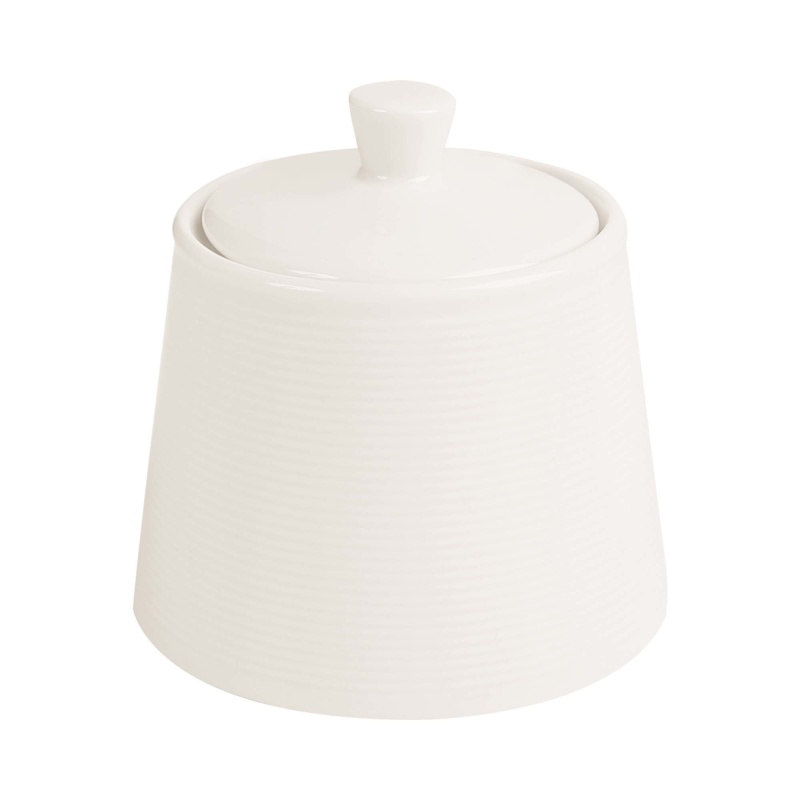 Line sugar bowl with lid , 100mm