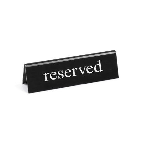 Table sign reserved, HENDI, reserved, 130x30x(H)38mm