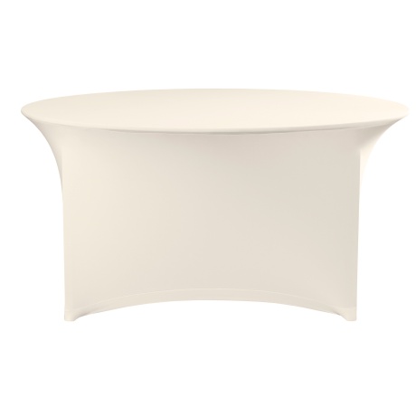 Table cover round, HENDI, Symposium, Cream, ⌀1800x(H)760mm