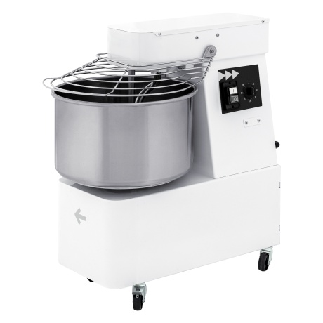 Spiral mixer with fixed bowl and 2 speeds - 48 L, Prismafood, 128 kg/h, 48L, 400V/2200W, 480x795x(H)855mm