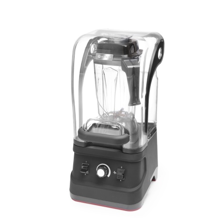 Bar blender with sound enclosure, manual, HENDI, 2,5L, Black, 230V/1680W, 250x300x(H)540mm