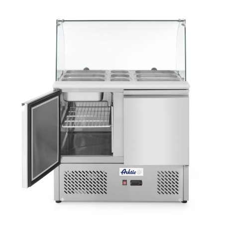 Külmlaud saladetta - 2 uksega, klaasvitriiniga, Arktic, 169L, 230V/310W, 700x900x(H)1300mm