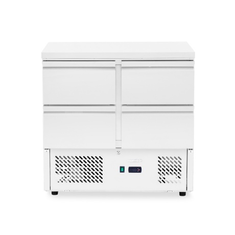 Refrigerated work table, with 4 drawers, Arktic, 97L, Silver, 230V/220W, 900x700x(H)868mm