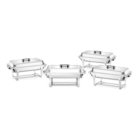 Chafing dish-mahuti toidu soojana hoidmiseks – 4-osaline komplekt, HENDI, GN 1/1, 7,5L, 600x355x(H)305mm