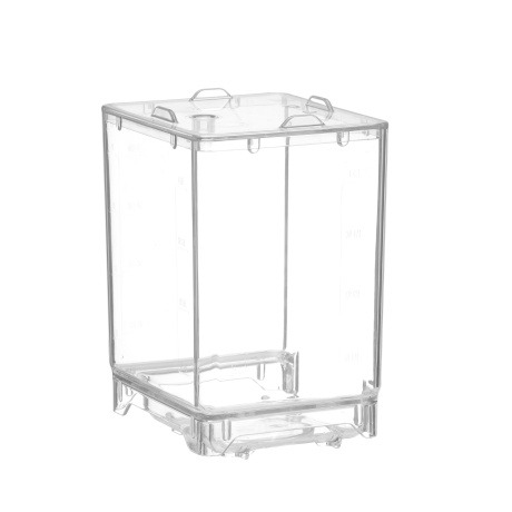Milk container with lid, HENDI, 4,5L, Transparent, 150x173x(H)237mm, Rectangular
