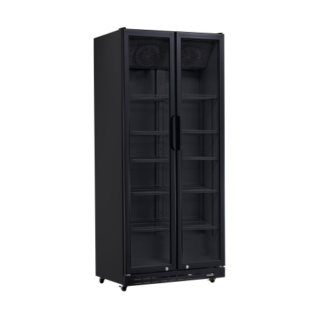 Холодильник Back bar, двухдверный, Arktic, 437л, Черный, 230В/510Вт, 870х605х(В)1996мм