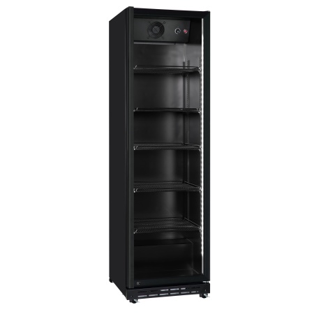 Ühe klaasuksega tagabaari külmkapp, Arktic, 5 riiulit, 360L, Must, 230V/250W, 578x605x(H)1990mm