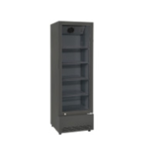 Display cooler, glass door, Arktic, 3 shelves, 158L, Black, 230V/290W, 540x540x(H)1527mm