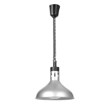 Rise and fall heat lamp, bell-shaped, HENDI, Silver, 230V/250W, ⌀295x(H)207mm