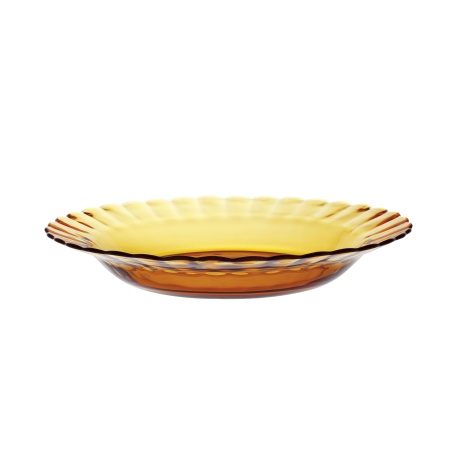 Deep plate PICARDIE AMBER, Duralex, ⌀230x(H)35mm