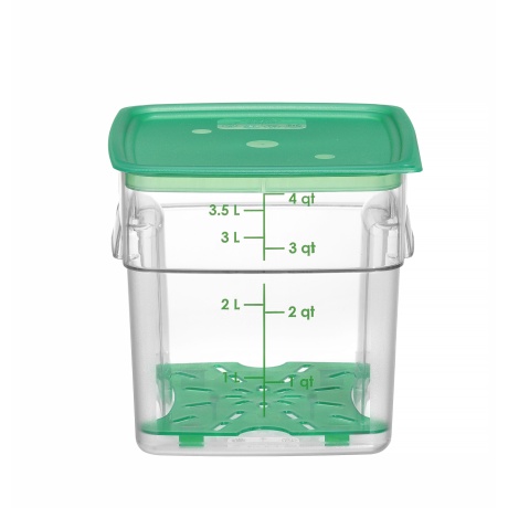Food container CamSquares Fresh Pro , Cambro, 3,8L, Transparent, 191x191x(H)183mm