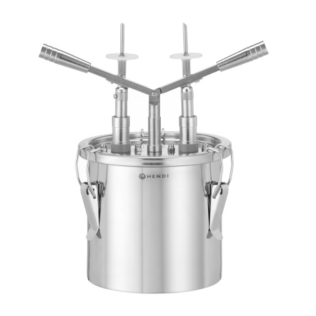 Doughnut filling dispenser, HENDI, 4,5L, Silver, 330x240x(H)390mm