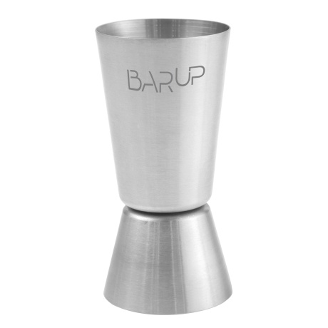 Mensuur 20/40 ml, BarUp, Hõbedane, ⌀40x(H)80mm, Ümar